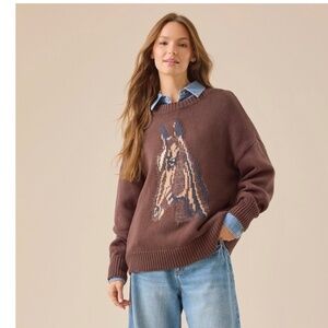 Altar’d State horse Sweater New with tags Size Small